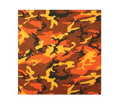 Rothco Color Camo Supreme Low Profile Cap, Savage Orange Camo