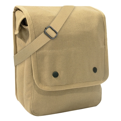 ROTHCO Deluxe Vintage Canvas MESSENGER Bag OLIV DRAB