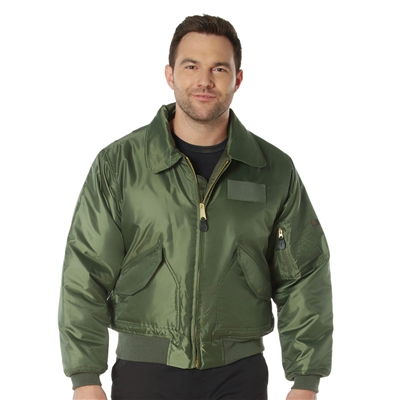 Rothco Sage Green Cwu-45p Military Style Flight Jacket - 7520