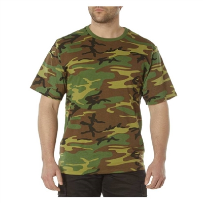 Rothco Woodland Camo Full Comfort Fit T-Shirt 84215