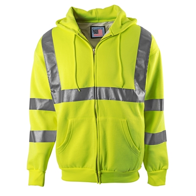 Snap N Wear 5201T High Visibility Class 2 Hooded Sweatshirt